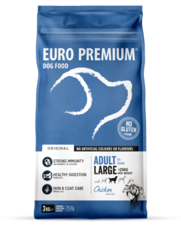 EURO PREMIUM ADULT LARGE CHICKEN&amp;RICE 3KG