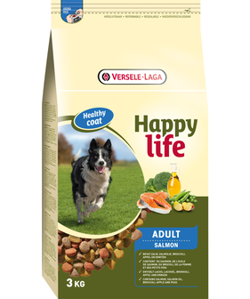 Happy Life Adult met Zalm - Hondenvoer - 3kg
