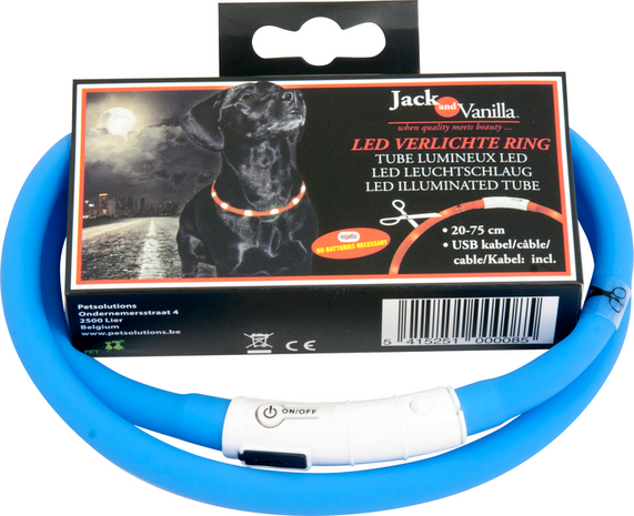 Jack & Vanilla LED Halsband - Blauw