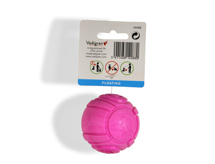 SPEELGOED HOND TPR BAL RED FRUTTI 6,4CM