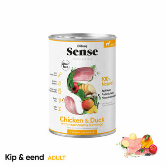 Dibaq Sense Grain Free Kip &amp; Eend 380gr