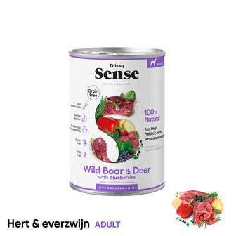 Dibaq Sense Grain Free Hert &amp; Everzwijn 380gr