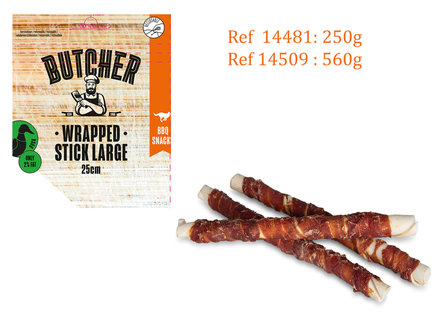 Butcher Duck Wrapped Stick 25cm - Large