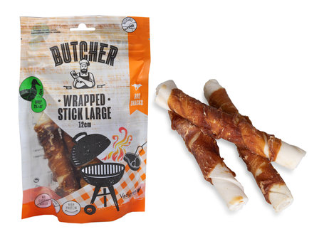 Butcher Duck Wrapped Stick 12cm - 140g - LARGE