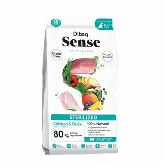 Dibaq Sense Grain Free Kat Sterilized Chicken &amp; Duck 6kg