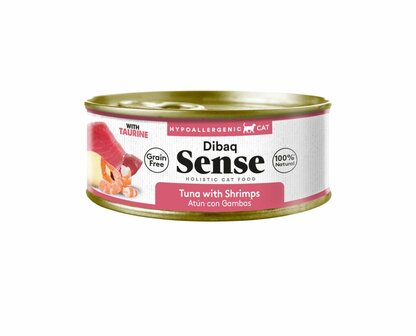 Dibaq Sense Kat Natvoer Tuna with Shrimps 70g