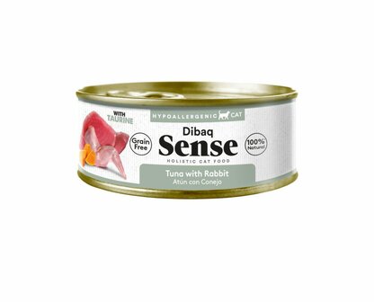 Dibaq Sense Kat Natvoer Tuna with Rabbit 70g