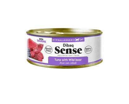 Dibaq Sense Kat Natvoer Tuna with Wild boar 70g