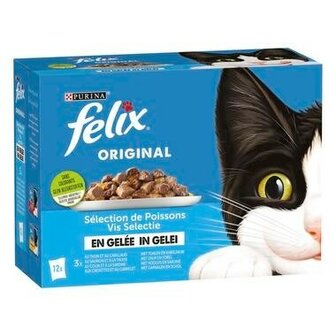 FELIX Vis Selectie in Gelei 12x85gr