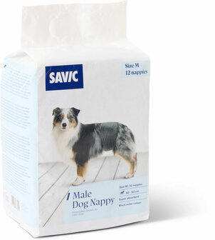 Savic male dog nappy M - 12st - 40-53cm