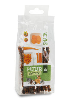 Puur pauze knabbelhoutjes wortel 50GR 