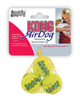 Kong air squeakair tennis ball 3st - geel - XS 