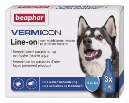 Vermicon Line-On middelgrote hond 3x3ml
