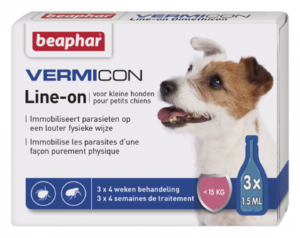Vermicon Line-On kleine hond 3x1,5ml
