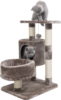 Jack &amp; Vanilla Cat Tree Claire - Bruin - 40x50x70cm - Krabpaal