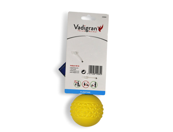 SPEELGOED HOND TPR BAL TOUW YELLOW VANILLA 6,3CM