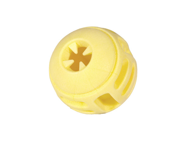 SPEELGOED HOND TPR BAL YELLOW VANILLA 8CM