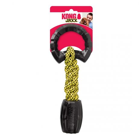 Kong jaxx braided tug Zwart/geel L 