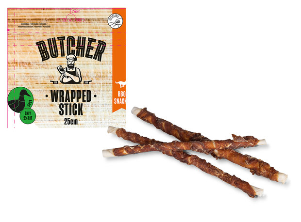 Butcher Duck Wrapped Stick 25cm - 128g