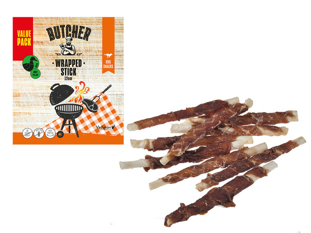 Butcher Duck Wrapped Stick 12cm - 850gr