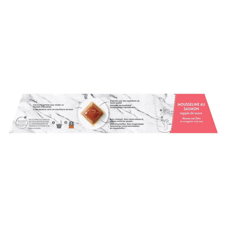 PURINA GOURMET® REVELATIONS™ Mousse met Zalm en overgoten met saus 4x57gr