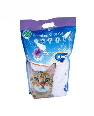 Kattenbakvulling premium silica lavendel 5L