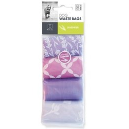 M-PETS dog waste bags lavender 4x15stuks - hondenpoepzakjes
