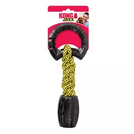 Kong jaxx braided tug Zwart/geel L - 28x11x5,5cm