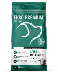 EURO PREMIUM ADULT MEDIUM LAMB&RICE 
