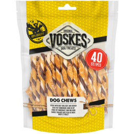 Voskes Dog Treats Rund & Kip Twist 40st