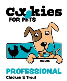 Cookies for pets Professional growth chicken & trout 20kg (koud geperst)