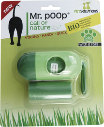 Mr Poop Call Of Nature poepzakhouder - groen - Biologisch afbreekbaar