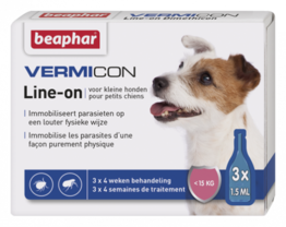 Vermicon Line-On kleine hond 3x1,5ml