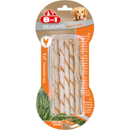 8in1 Delights Twisted Sticks XS - 10st