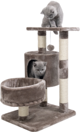Jack & Vanilla Cat Tree Claire - Bruin - 40x50x70cm - Krabpaal
